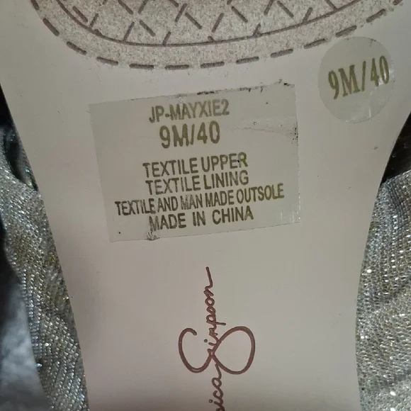 Jessica Simpson Glittering Silver Heels - Picture 6 of 7